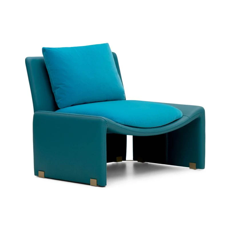 ASTON MARTIN HOME | V263 FABRIC AND LEATHER ARMCHAIR | $12,250 - Image 2