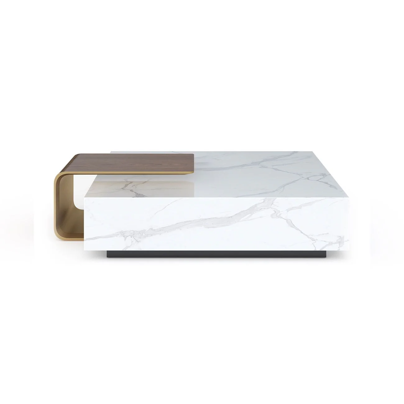 ASTON MARBLE HOME | V292 MARBLE COFFEE TABLE WITH WOOD COMP. | $14,500.00 - Image 1