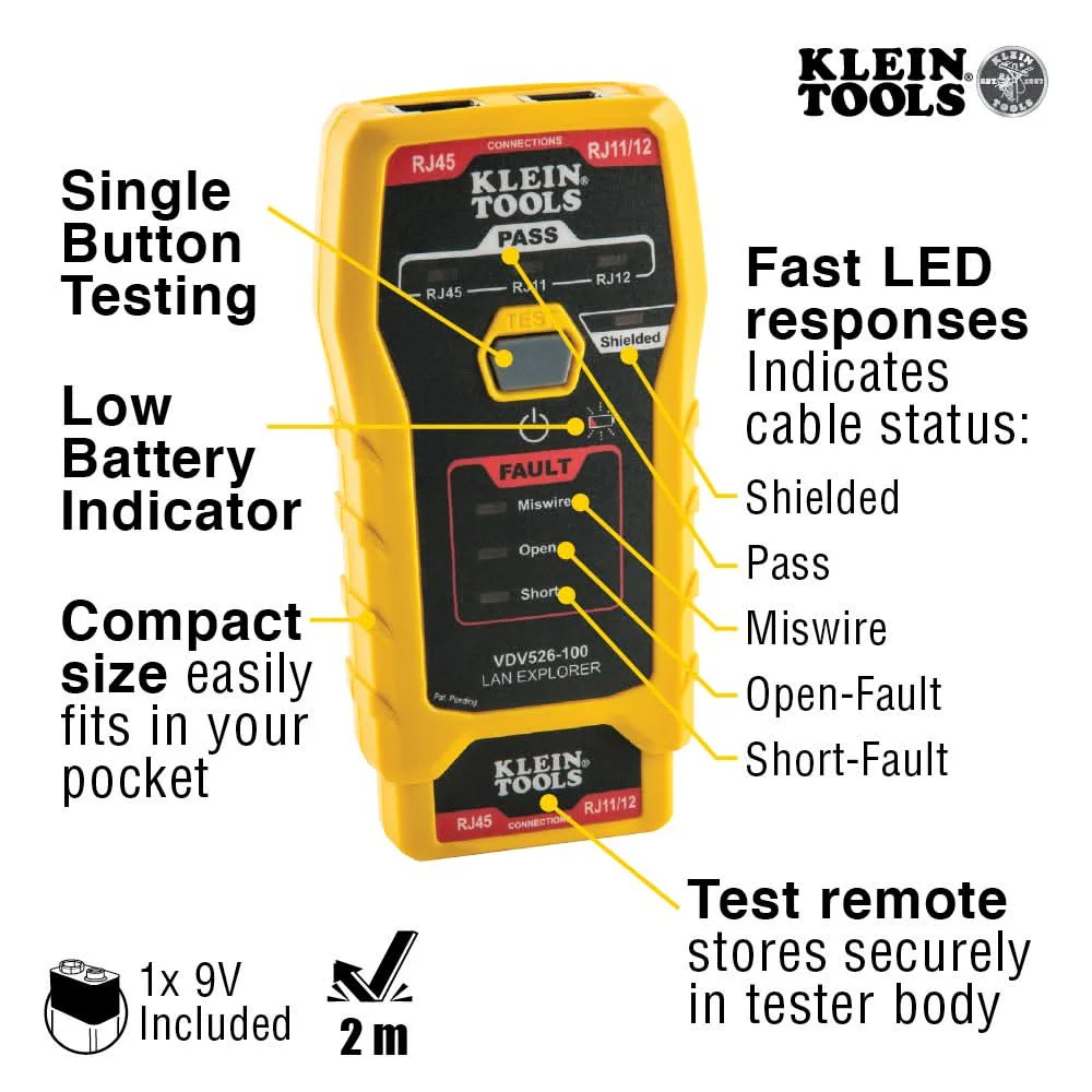 Klein Tools VDV026813 Cable Installation Kit for Pass-Thru - Image 2