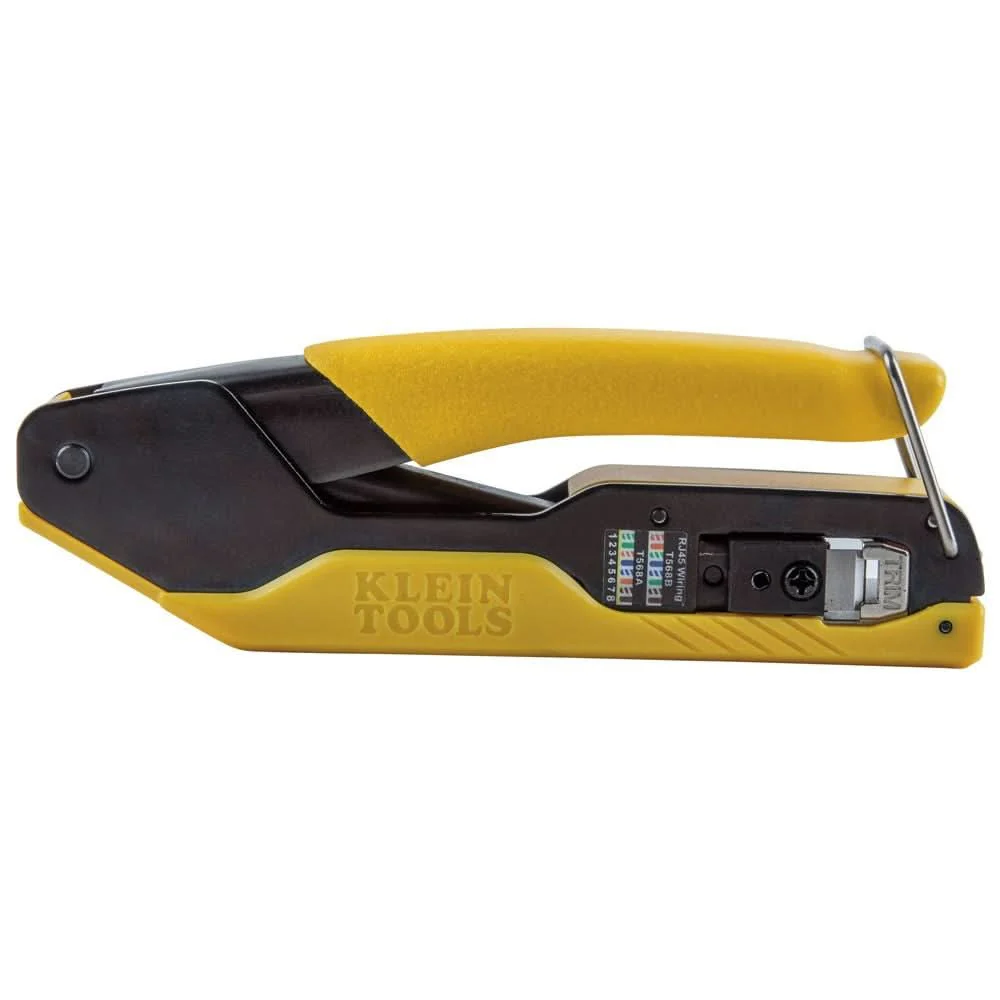 Klein Tools VDV226-005 Data Cable Crimping Tool for Pass-Thru, Compact - Image 1
