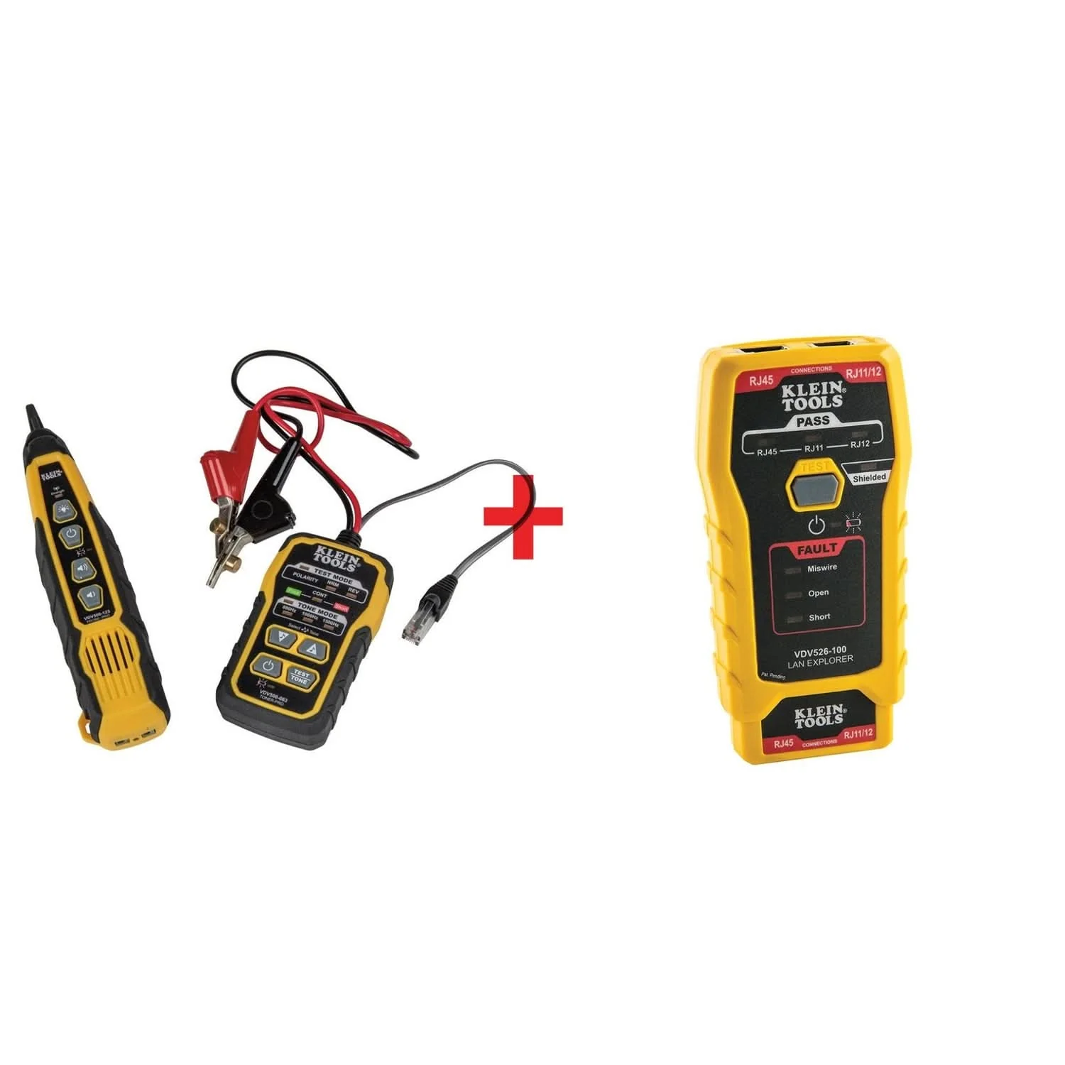 Klein Tools Tone & Probe PRO Wire Tracing Kit with LAN Explorer&reg; Network & Data Cable Tester Kit - Image 1
