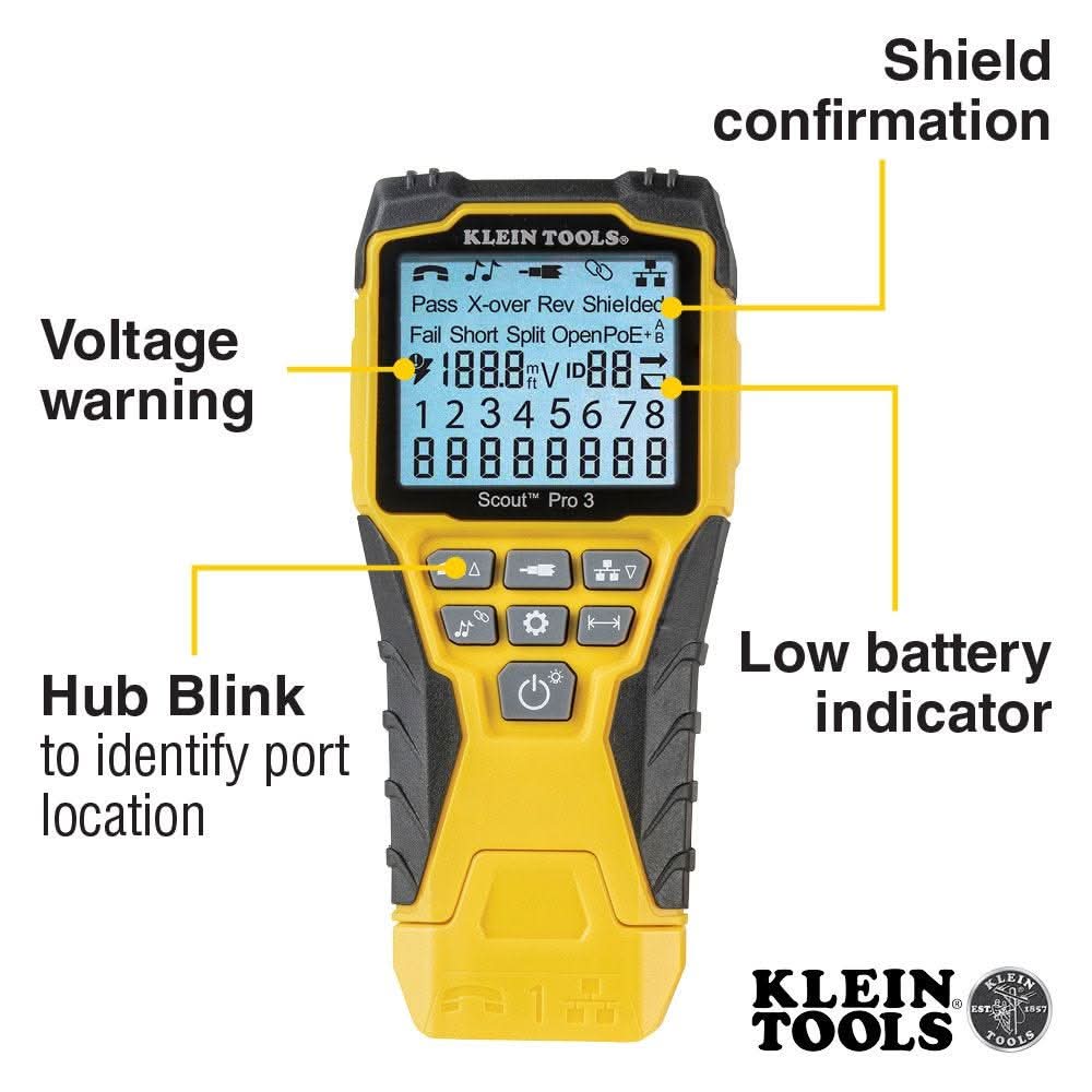 Klein Tools VDV501-851 Scout Pro 3 Cable Tester Kit - Image 3