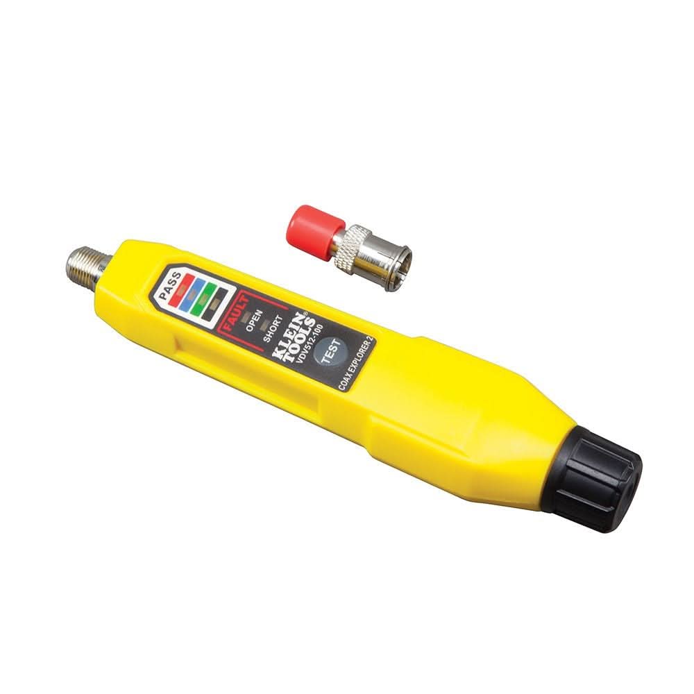 Klein Tools VDV512-100 Cable Tester, Coax Explorer&reg; 2 Tester with Batteries and Red Remote - Image 1