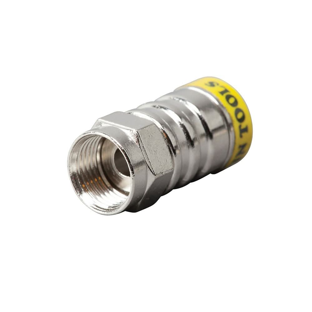 Klein Tools VDV812-627 Push-On F Connectors RG6/6Q 10-Pack - Image 2