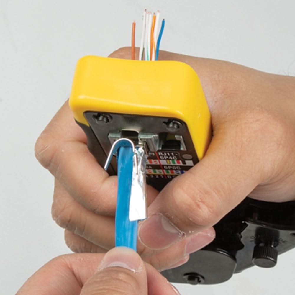 Klein Tools VDV826-705 Pass-Thru Modular Data Plugs, RJ45-CAT6A, Shielded (STP), 50-Pack - Image 3