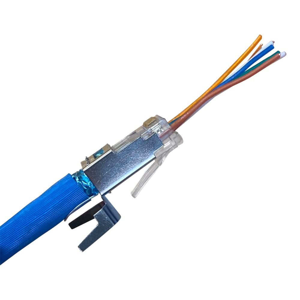 Klein Tools VDV826-754 Pass-Thru Modular Data Plug, RJ45-CAT6A, Shielded (STP), 100-Pack - Image 3