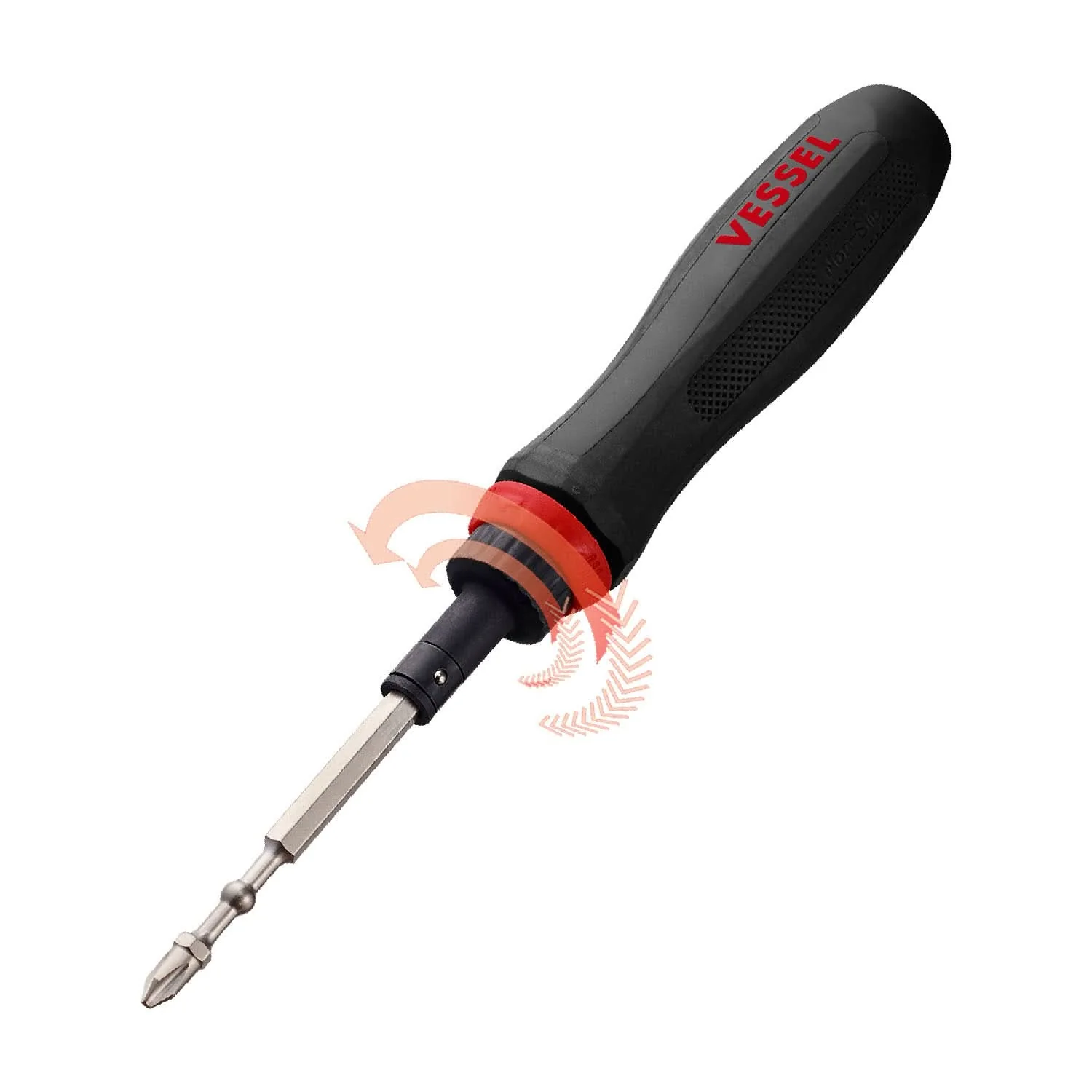 Vessel 900RT5PU MEGADORA Interchangeable Ratchet Screwdriver 5-Piece Bit Set - Image 2