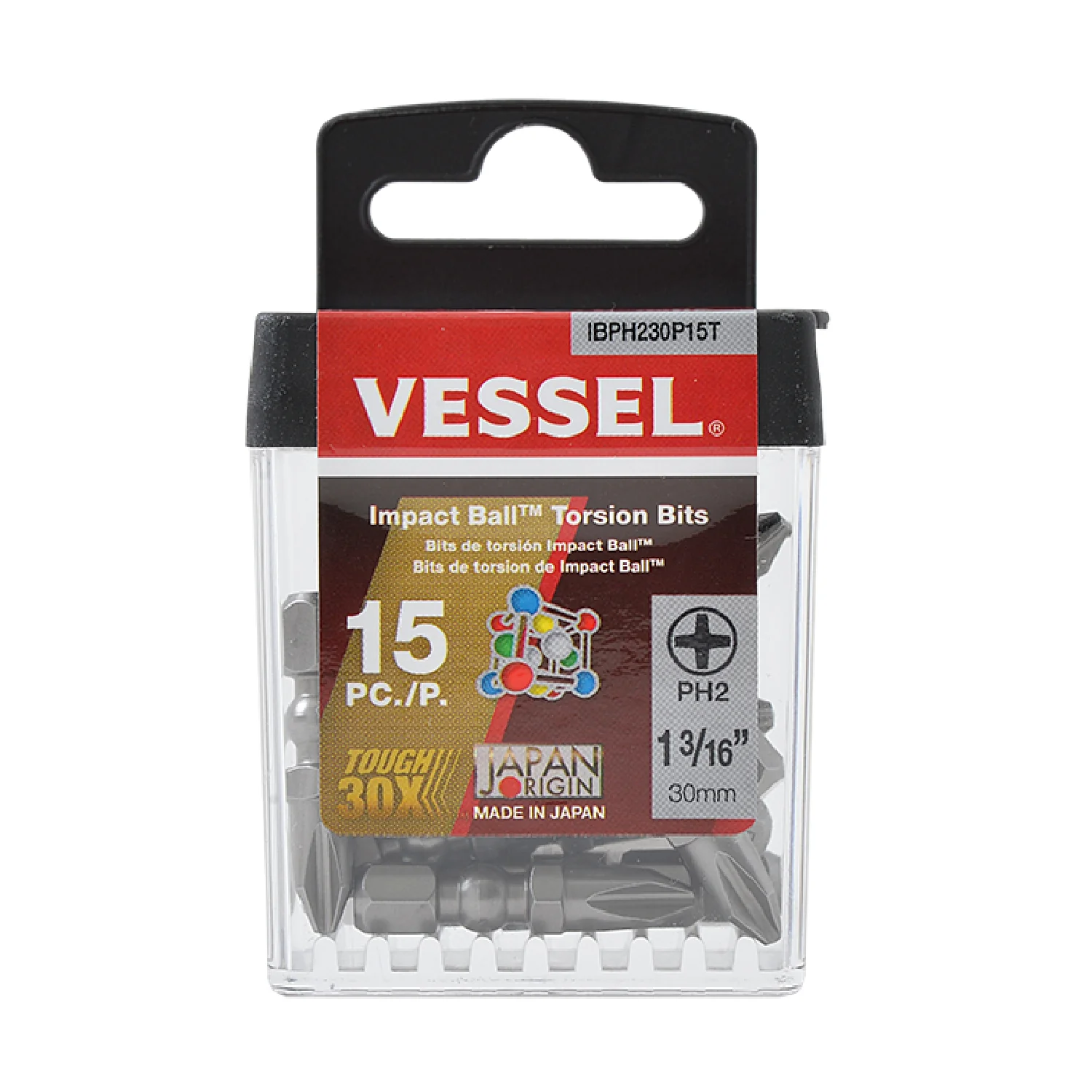 Vessel IBPH230P15T IMPACT BALL Torsion Bit - Image 1