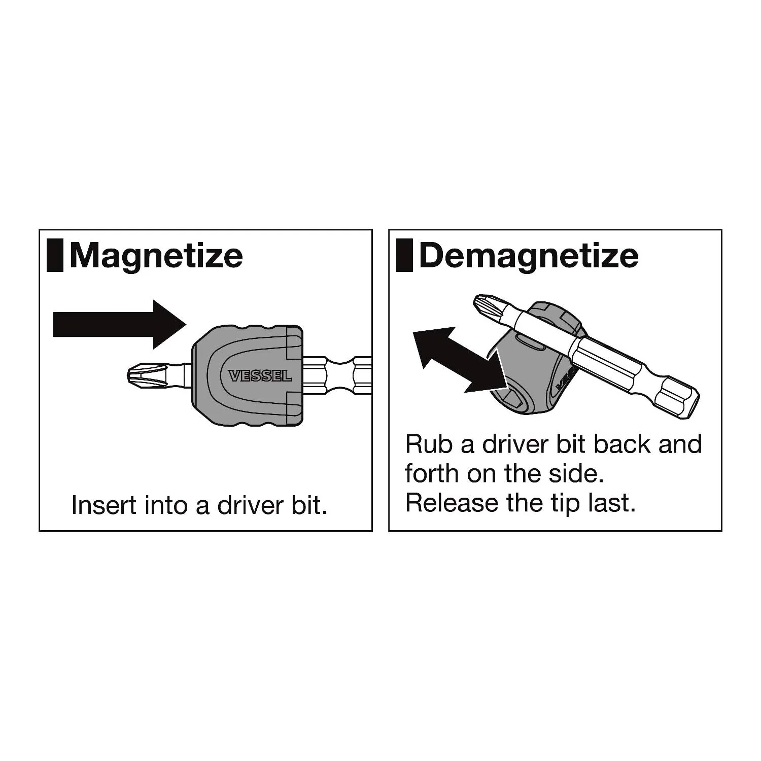 Vessel MGEP2 MAG ENHANCER Magnetic Screw Holder - Image 2