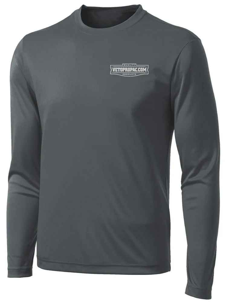 Veto Pro Pac Dry Fit Long Sleeve T-Shirt, Gray - Image 1