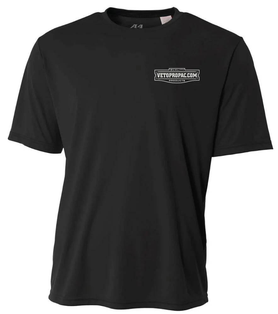 Veto Pro Pac Dry Fit Short Sleeve T-Shirt, Black - Image 1