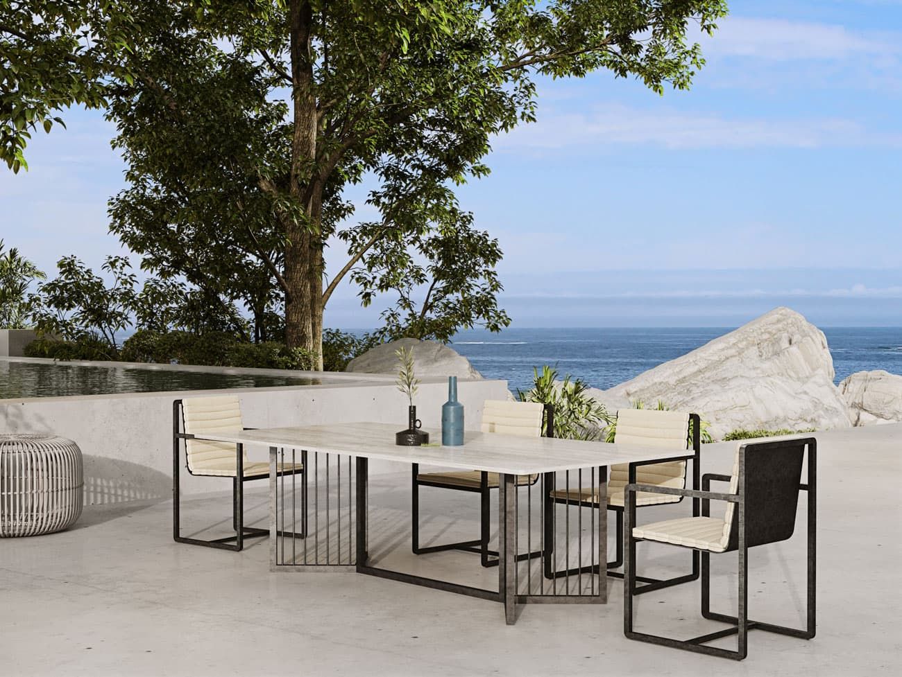OUTDOOR VIRGILIO DINING TABLE | $23,803.00 - Image 3