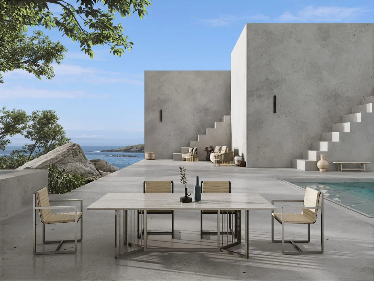 OUTDOOR VIRGILIO DINING TABLE | $23,803.00 - Image 2