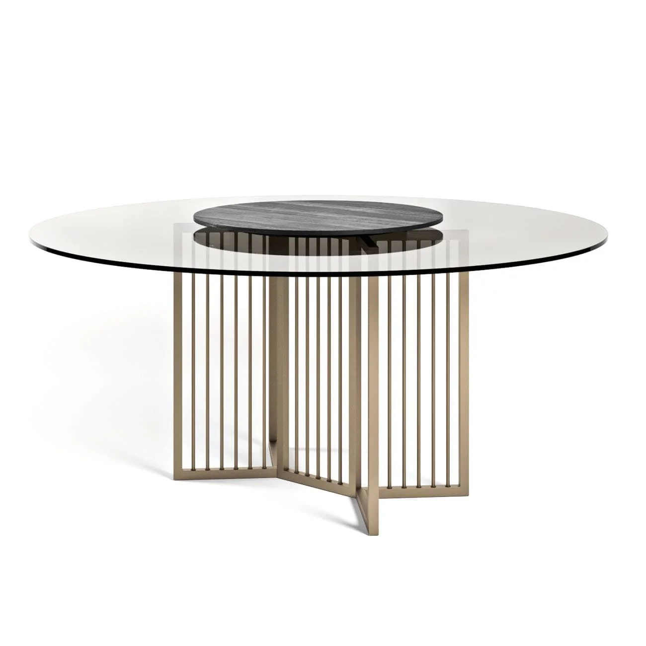 OUTDOOR VIRGILIO DINING TABLE W. LAZY SUSAN | $18,978.00 - Image 2