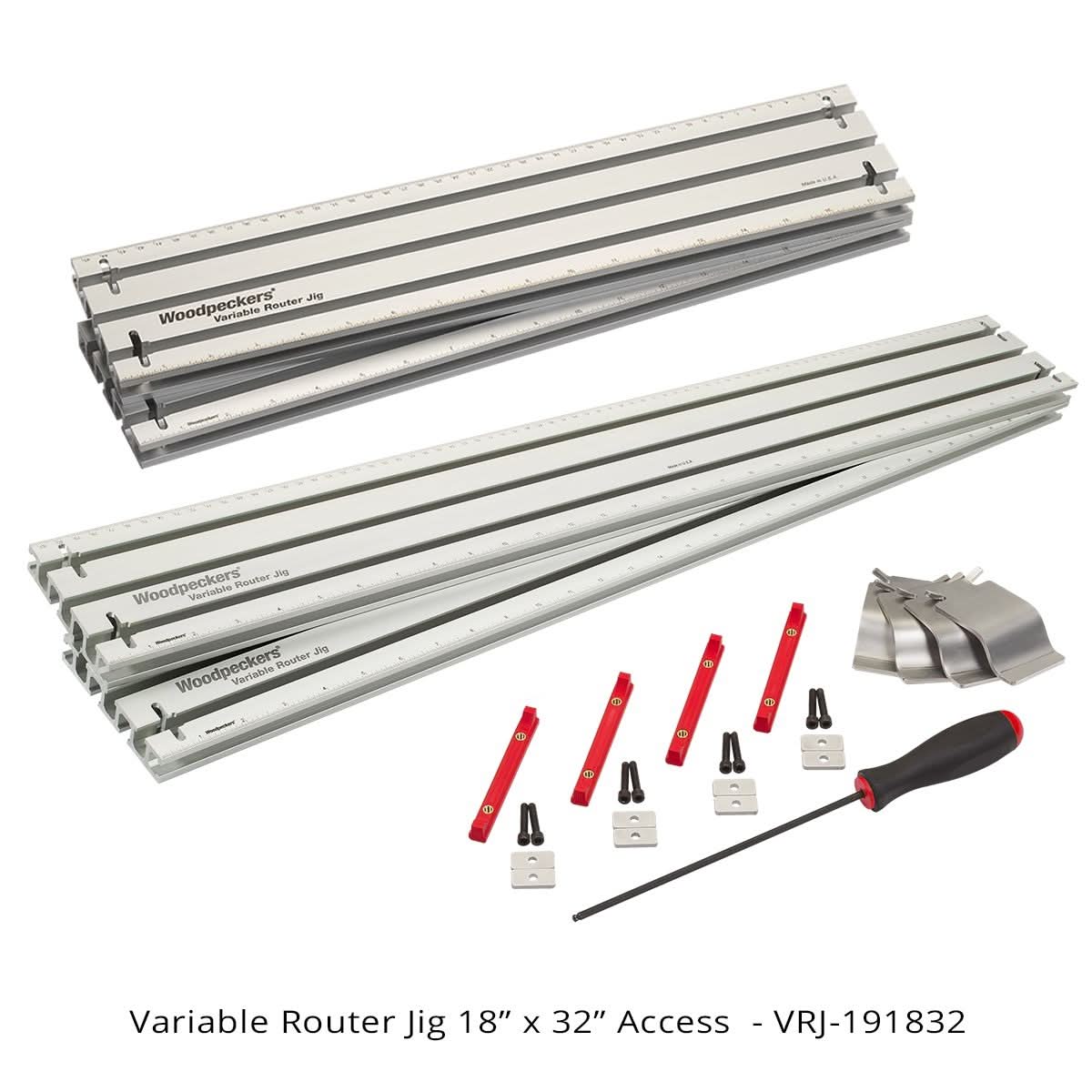 Woodpeckers VRJ-191832 Variable Router Jig, 18″ x 32″