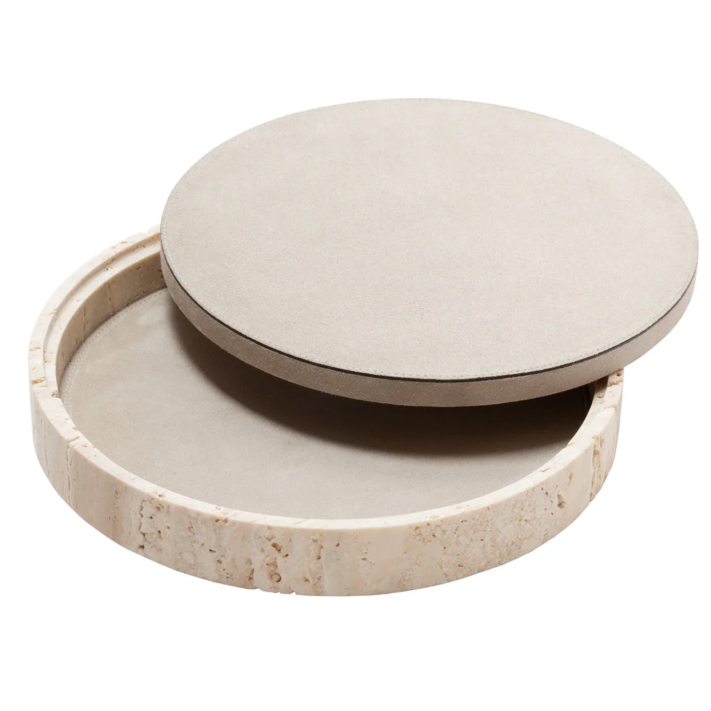 GIOBAGNARA | GIZA LEATHER & MARBLE ROUND BOX #3 | $855.00 - Image 2
