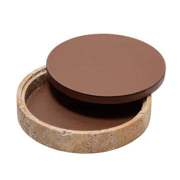 GIOBAGNARA | GIZA LEATHER & MARBLE ROUND BOX #9 | $855.00 - Image 2