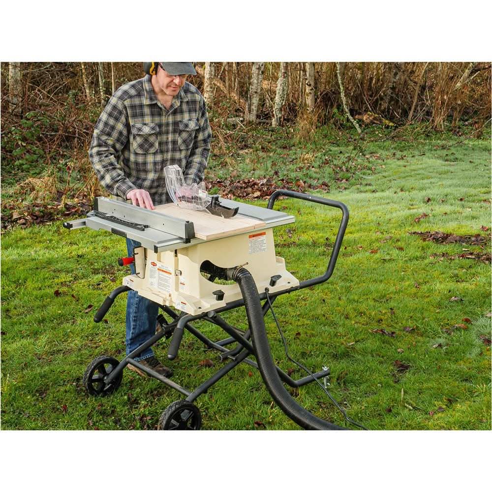 Shop Fox W1875 2HP Benchop Table Saw with Stand - Image 3