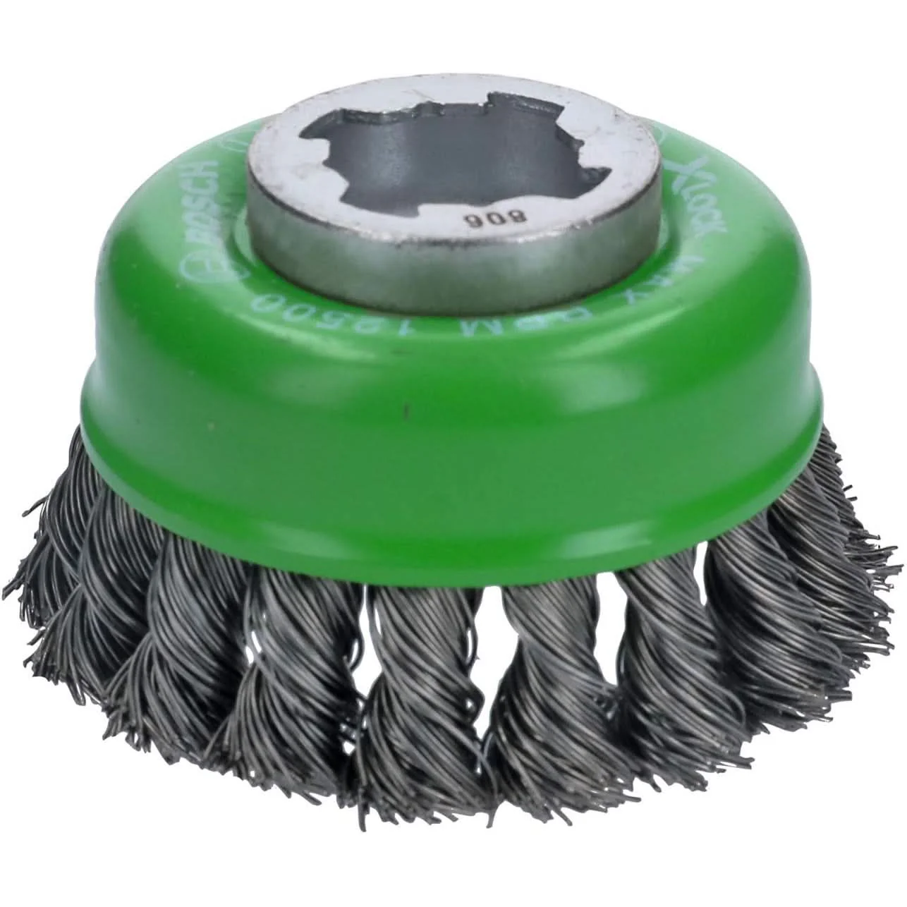 Bosch WBX329 X-Lock 3″ Cup Brush, Knotted, Stainless Steel