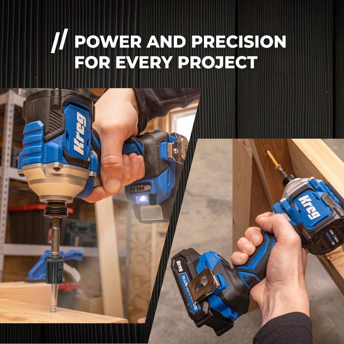 Kreg KPTDV025A 20V Ionic Drive 1/4-in Compact Impact Driver, Tool Only - Image 2