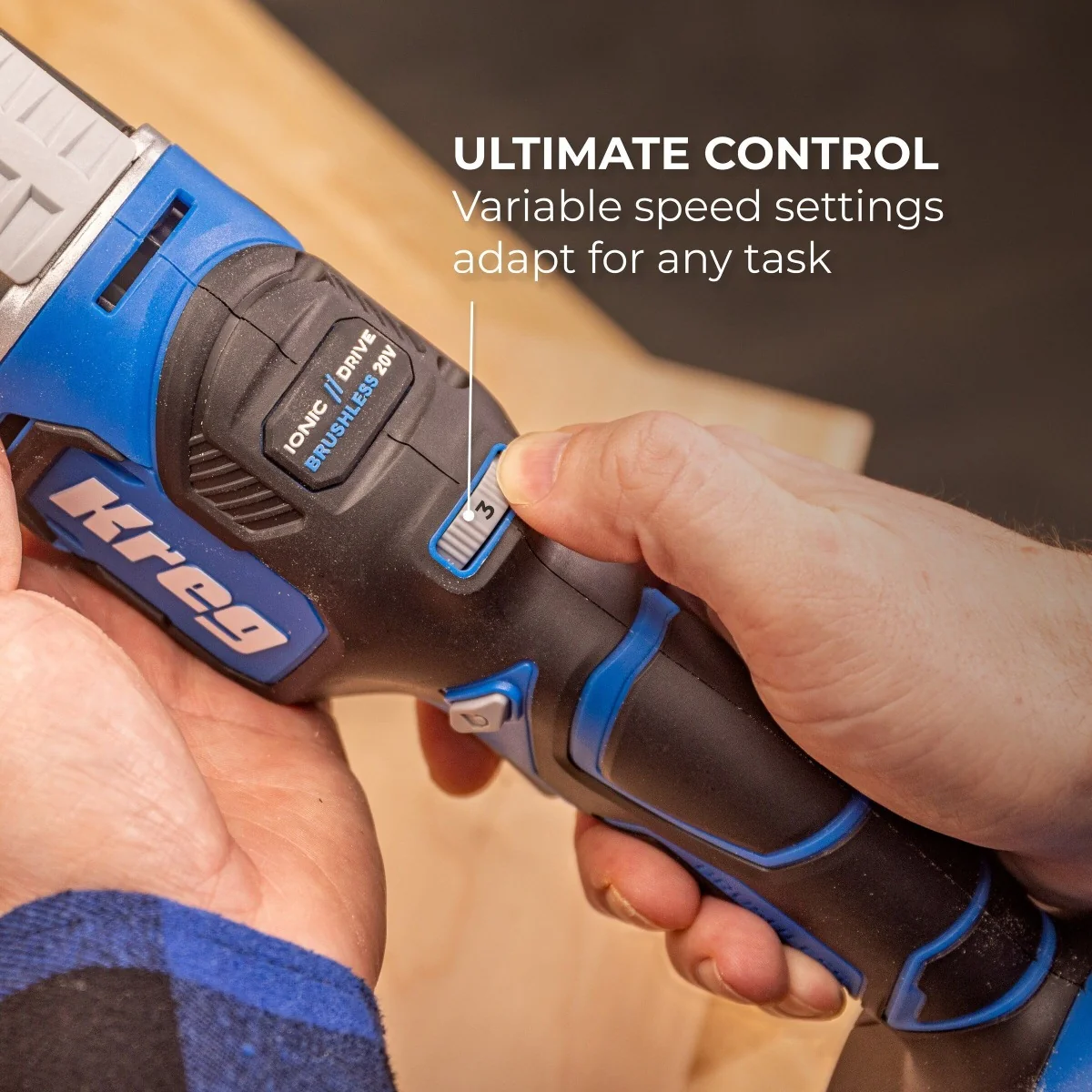 Kreg KPTMT100A 20V Ionic Drive Oscillating Multi-Tool, Tool Only - Image 3