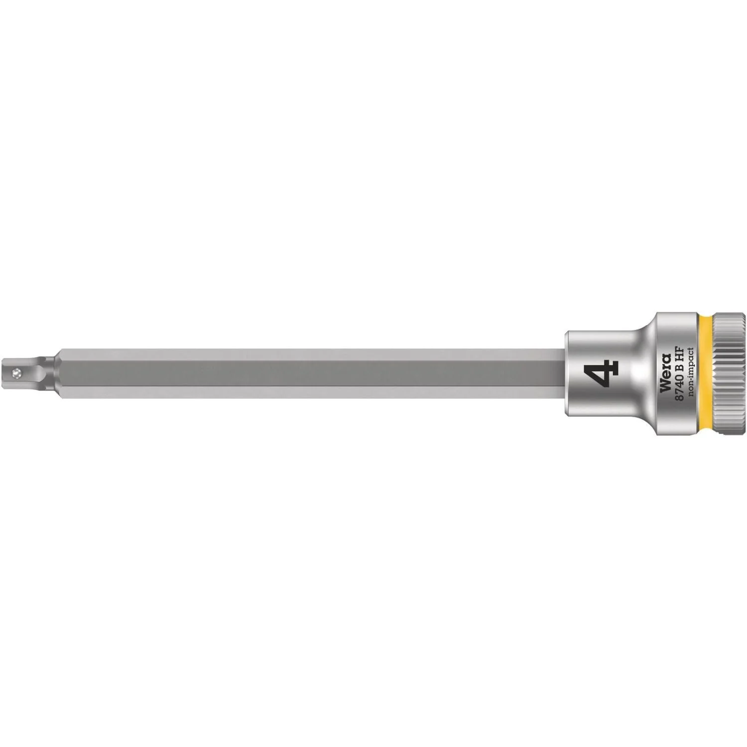 Wera 8740 B Hf Zyklop Bit Socket With Holding Function, 3/8-in. Drive, 4x107-mm. - Image 1
