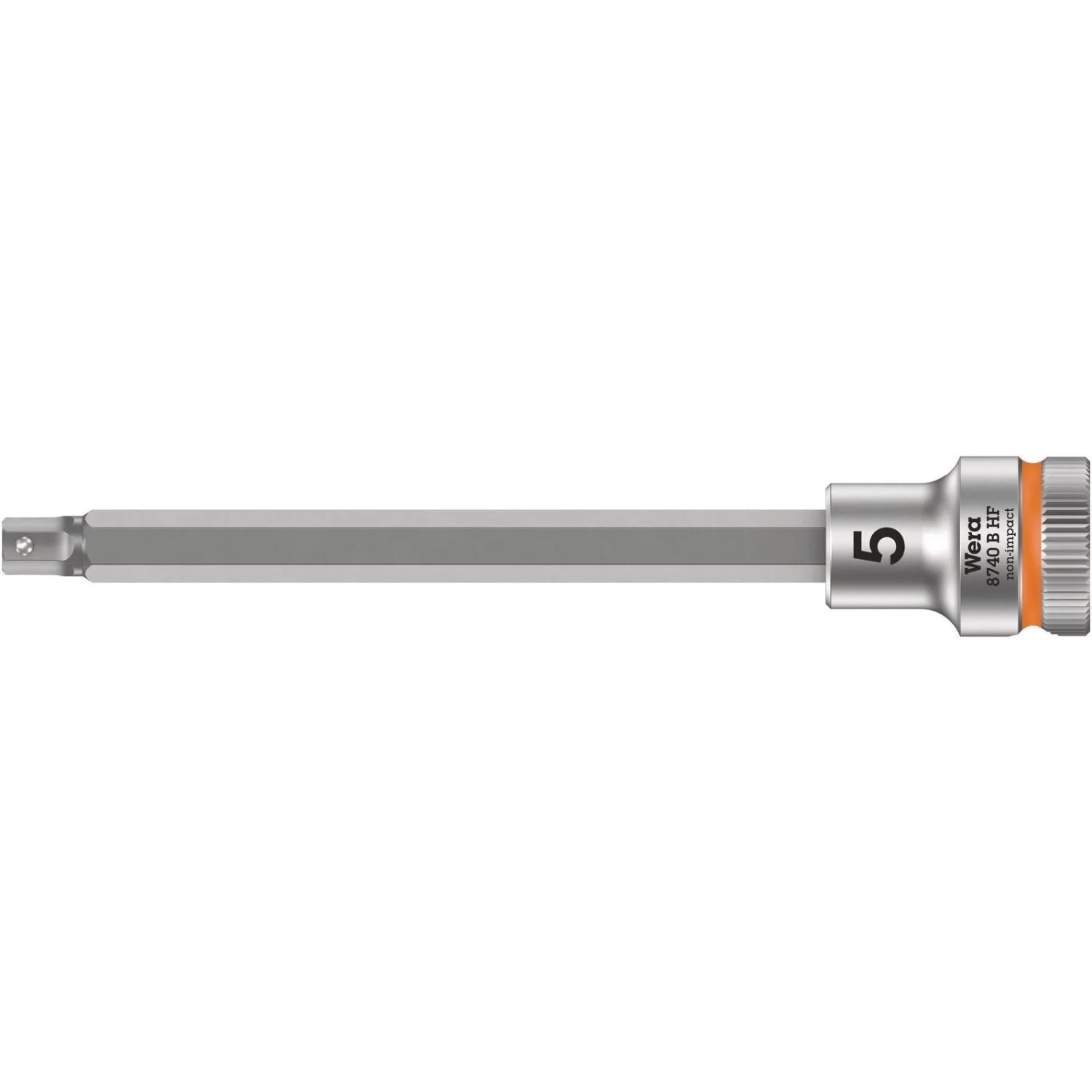 Wera 8740 B Hf Zyklop Bit Socket With Holding Function, 3/8-in. Drive, 5x107-mm. - Image 1