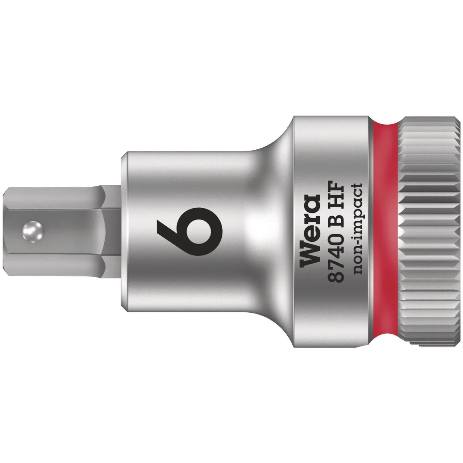Wera 8740 B Hf Zyklop Bit Socket With Holding Function, 3/8-in. Drive, 6x35-mm. - Image 1