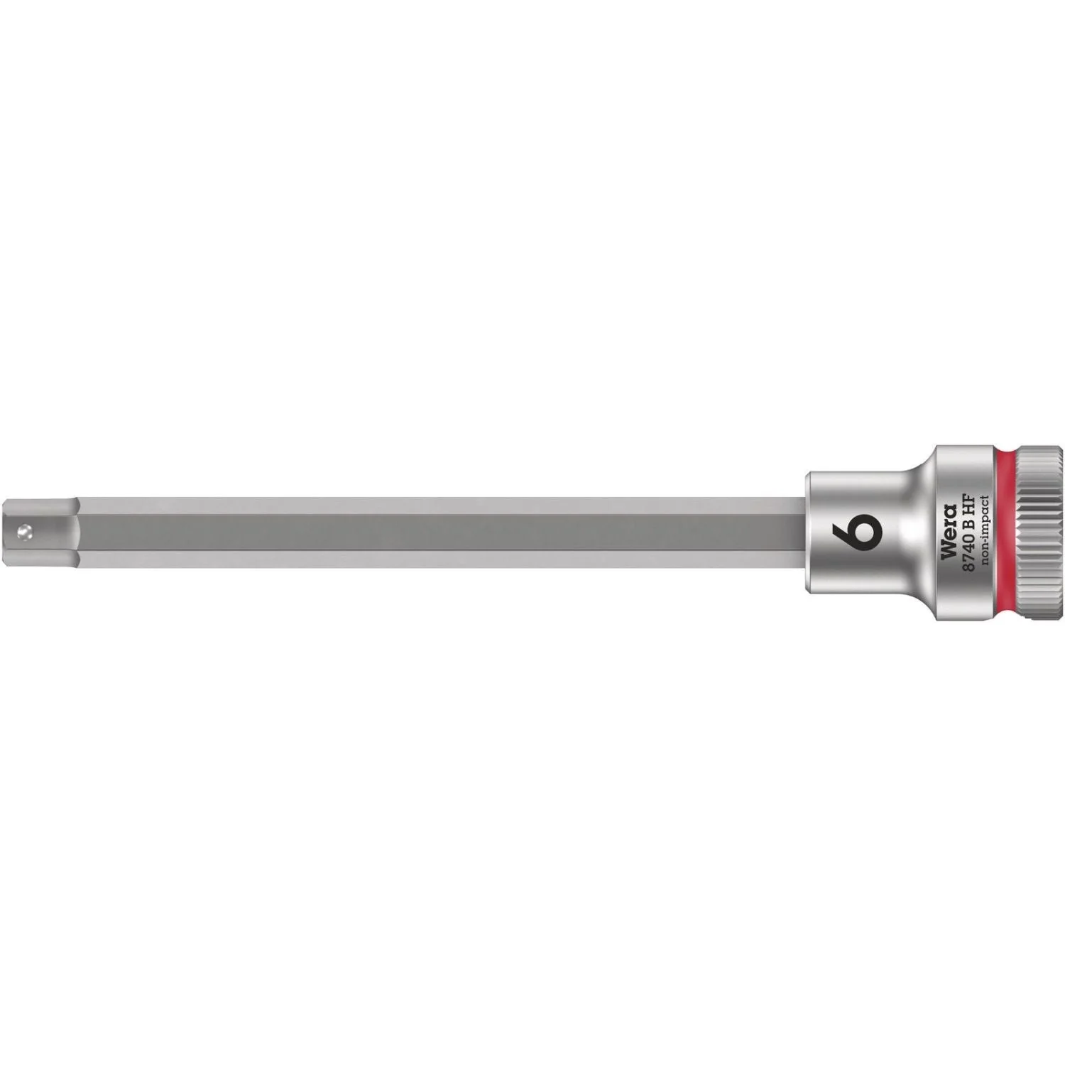 Wera 8740 B Hf Zyklop Bit Socket With Holding Function, 3/8-in. Drive, 6x107-mm. - Image 1