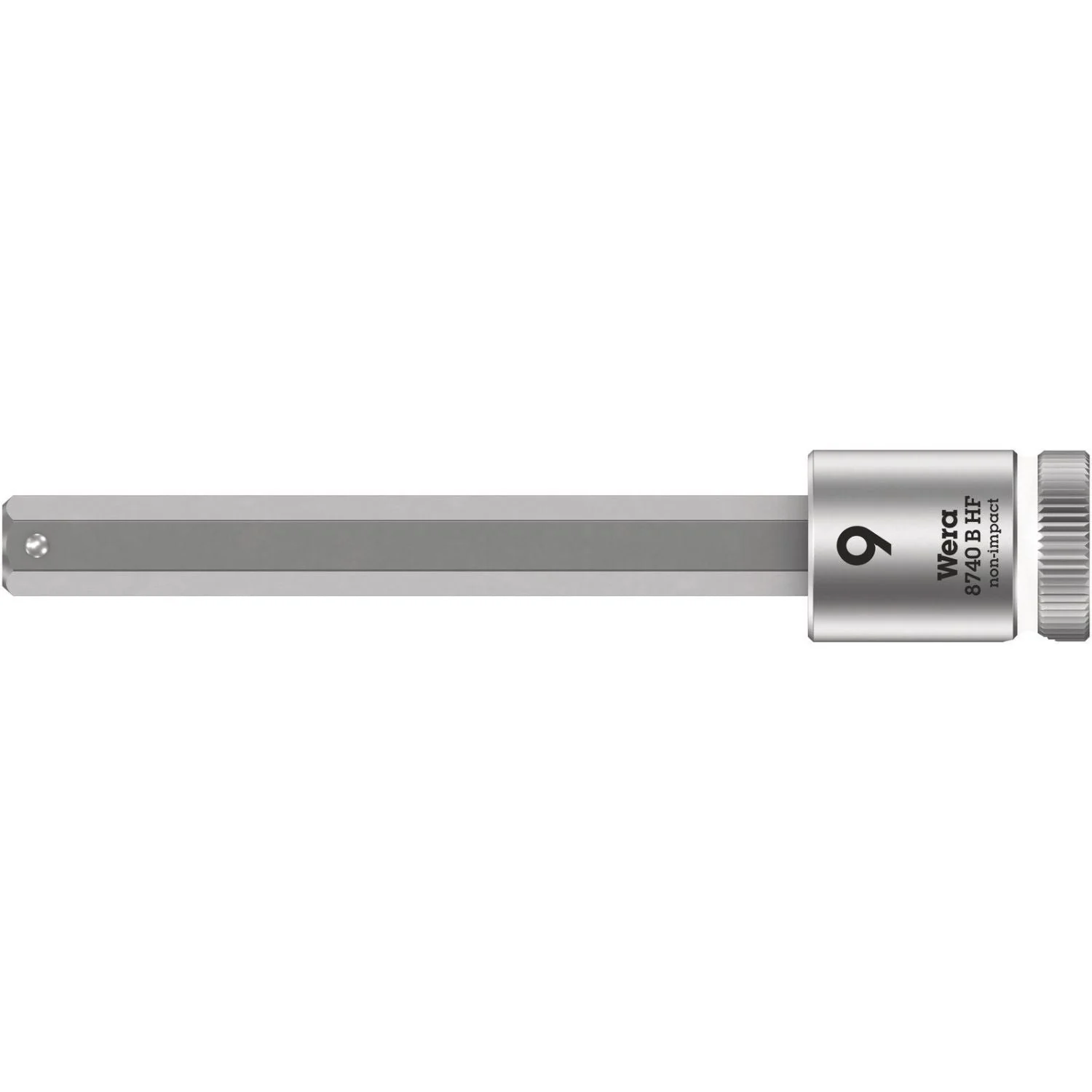Wera 8740 B Hf Zyklop Bit Socket With Holding Function, 3/8-in. Drive, 9x100-mm. - Image 1
