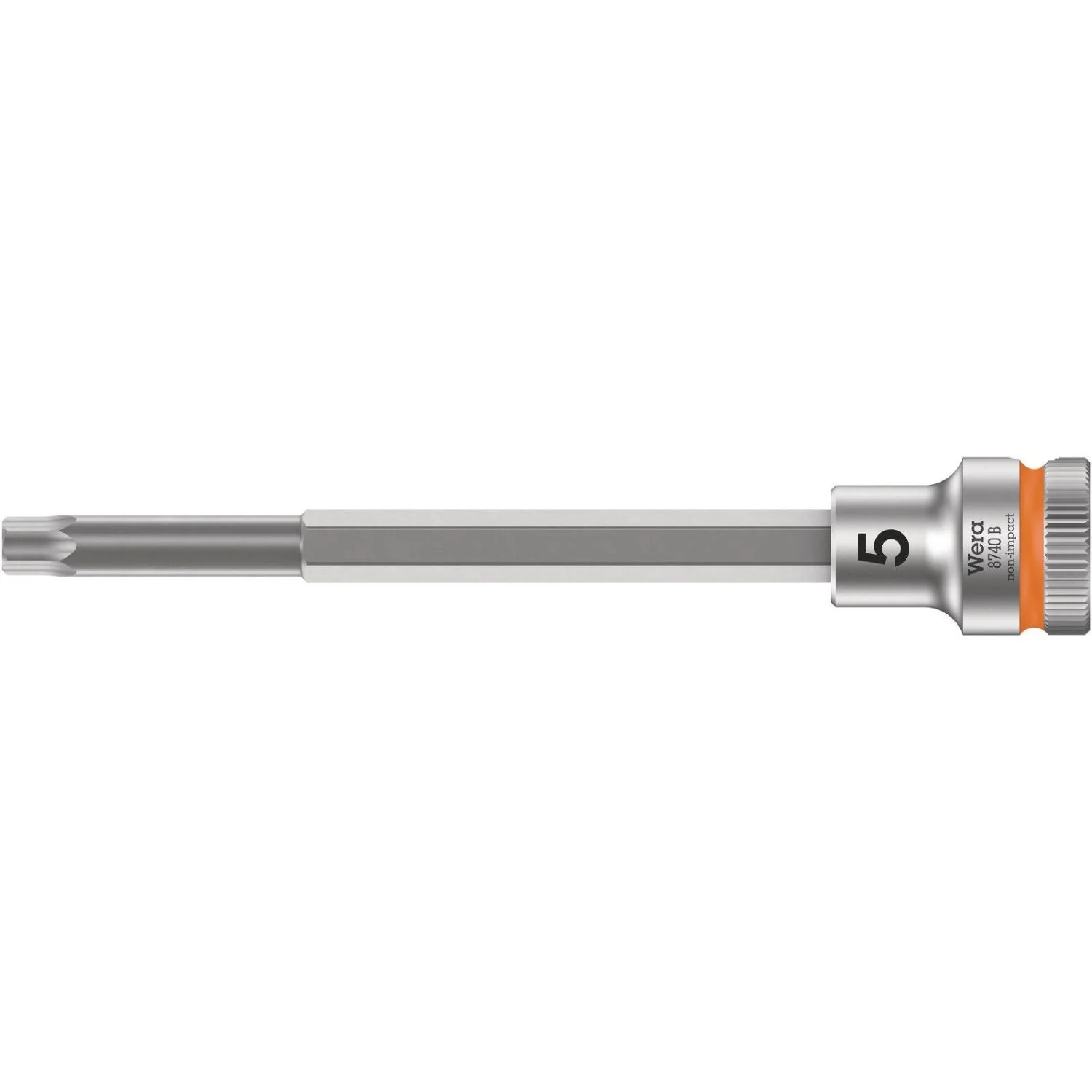 Wera 8740 B Zyklop Bit Socket With 3/8-in. Drive, With Extra Slim Profile Area, 5x107-mm. - Image 1