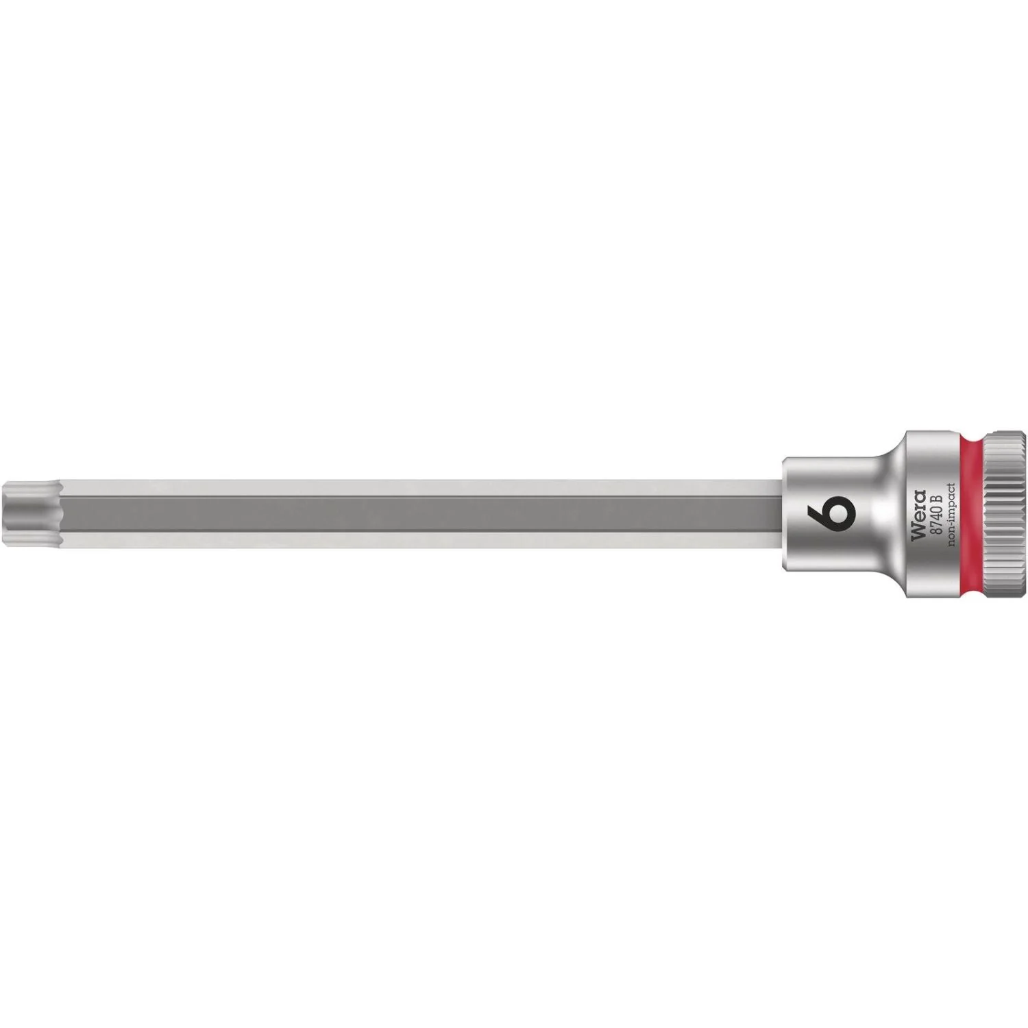 Wera 8740 B Zyklop Bit Socket With 3/8-in. Drive, With Extra Slim Profile Area, 6x107-mm. - Image 1