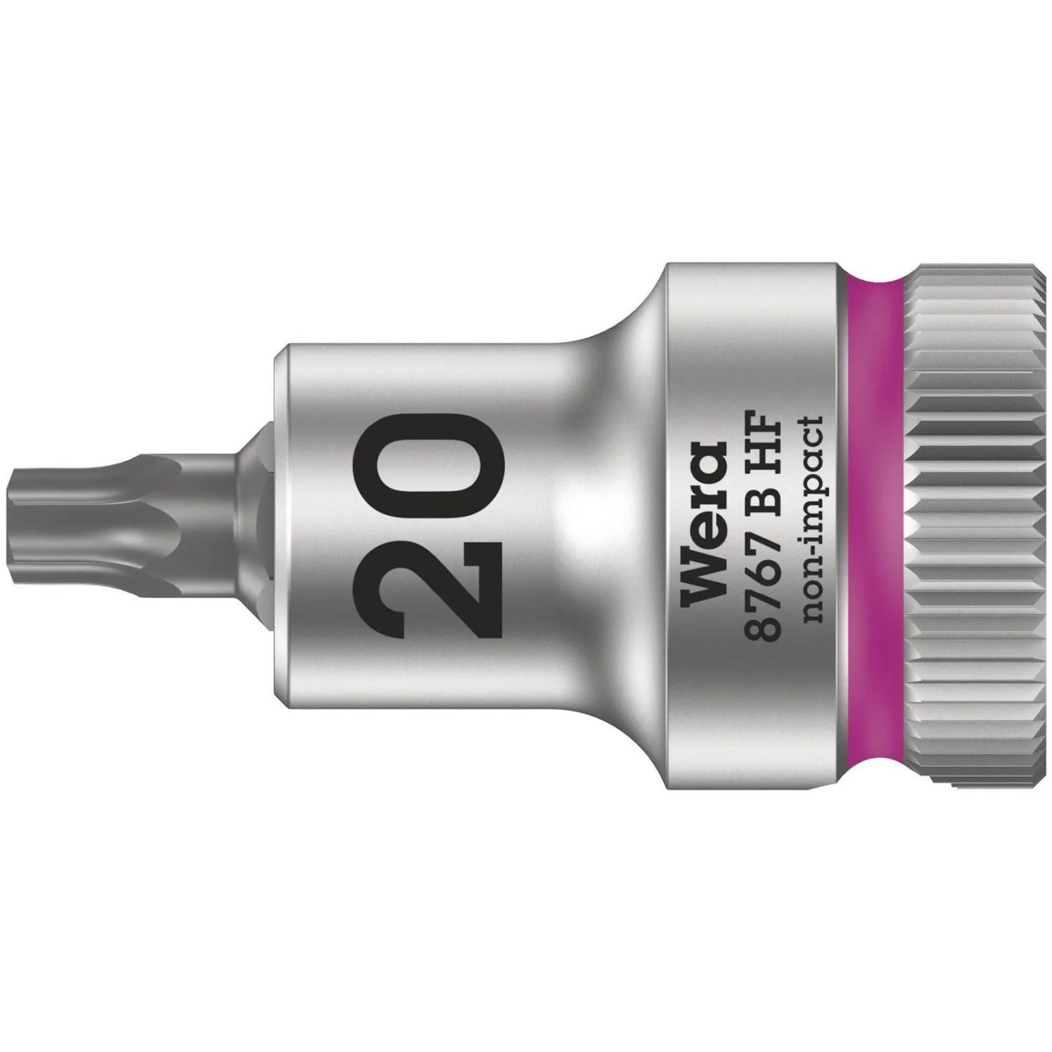 Wera 8767 B Hf Torx Zyklop Bit Socket With Holding Function, 3/8-in. Drive, Torx 20x35-mm. - Image 1