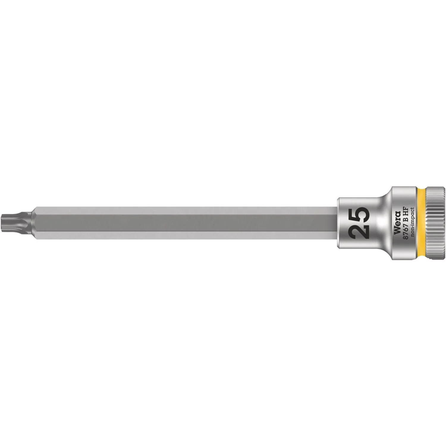 Wera 8767 B Hf Torx Zyklop Bit Socket With Holding Function, 3/8-in. Drive, Torx 25x107-mm. - Image 1
