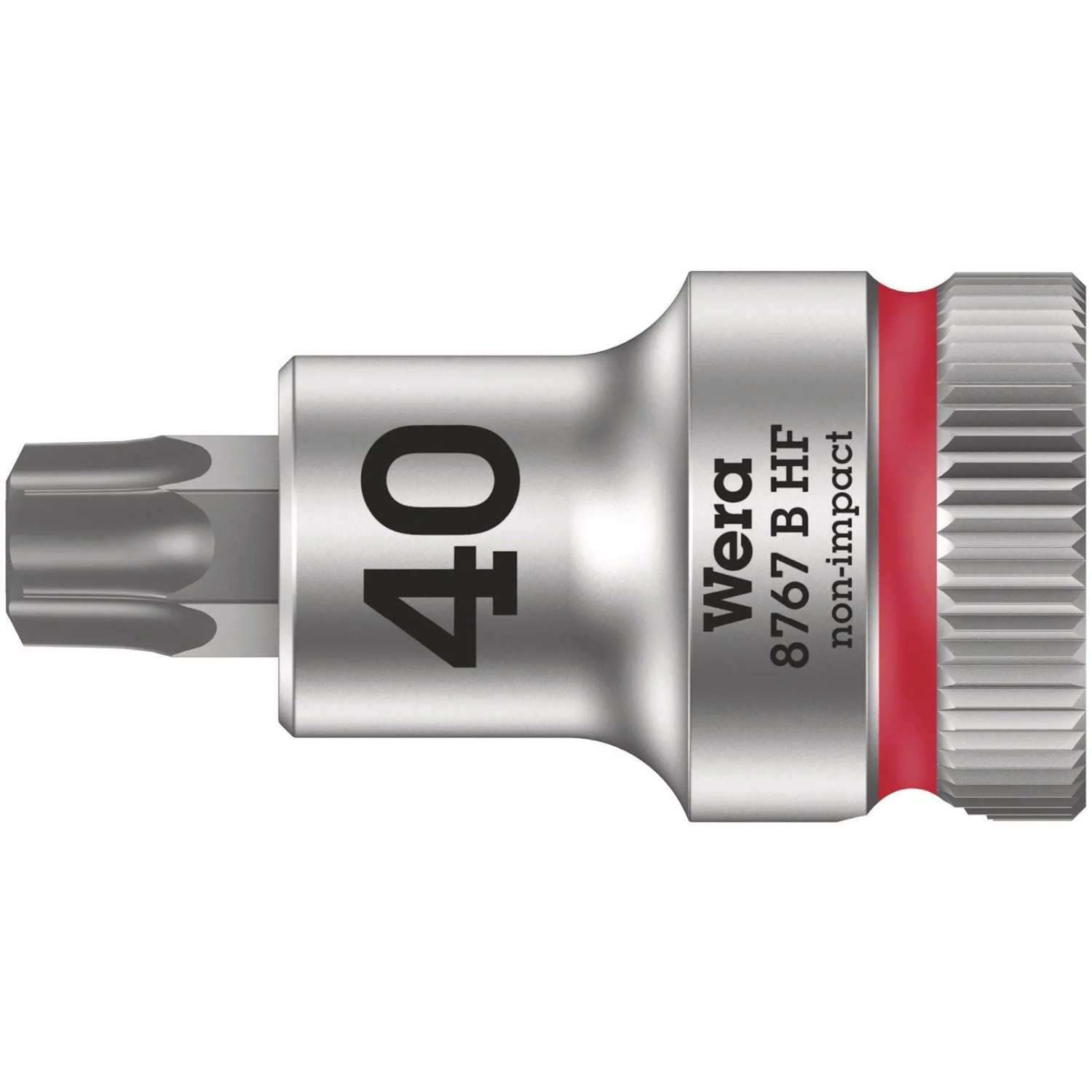 Wera 8767 B Hf Torx Zyklop Bit Socket With Holding Function, 3/8-in. Drive, Torx 40x35-mm. - Image 1