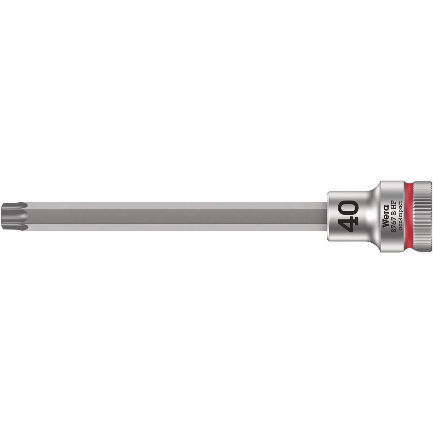 Wera 8767 B Hf Torx Zyklop Bit Socket With Holding Function, 3/8-in. Drive, Torx 40x107-mm. - Image 1