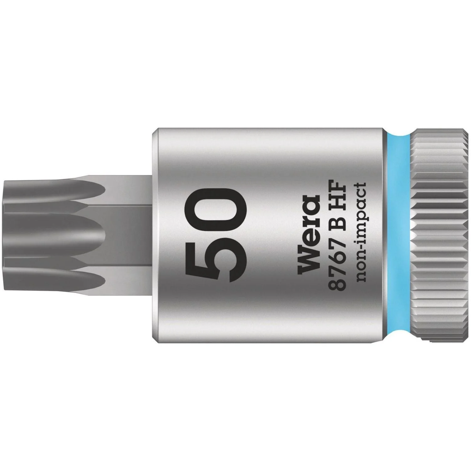 Wera 8767 B Hf Torx Zyklop Bit Socket With Holding Function, 3/8-in. Drive, Torx 50x38.5-mm. - Image 1