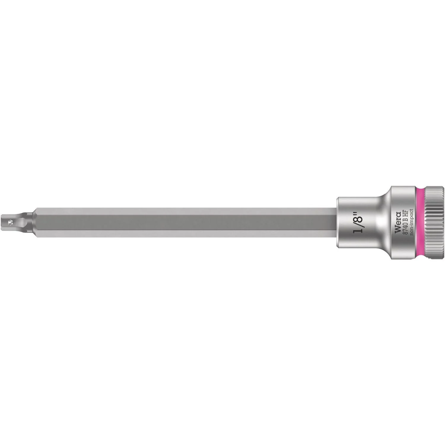 Wera 8740 B Hf Zyklop Bit Socket With Holding Function, 3/8-in. Drive, 1/8-in.x107-mm. - Image 1