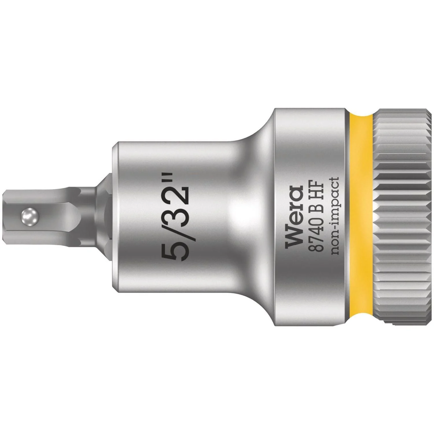 Wera 8740 B Hf Zyklop Bit Socket With Holding Function, 3/8-in. Drive, 5/32-in.x35-mm. - Image 1