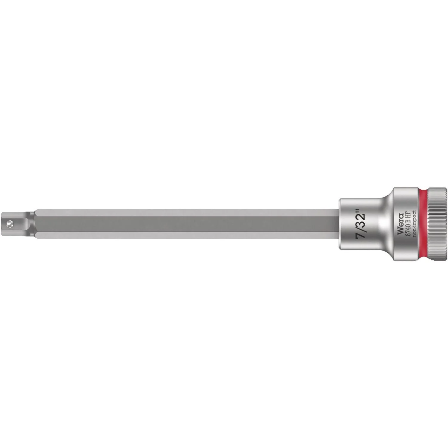Wera 8740 B Hf Zyklop Bit Socket With Holding Function, 3/8-in. Drive, 7/32-in.x107-mm. - Image 1