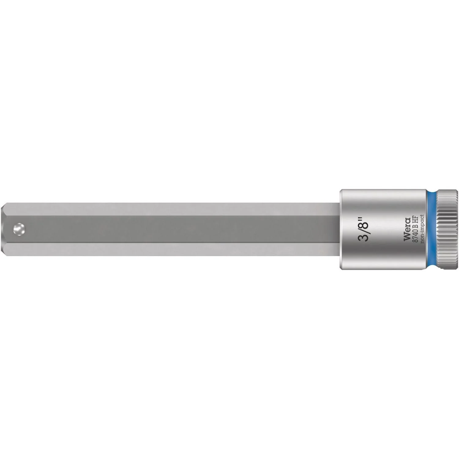 Wera 8740 B Hf Zyklop Bit Socket With Holding Function, 3/8-in. Drive, 3/8-in.x100-mm. - Image 1