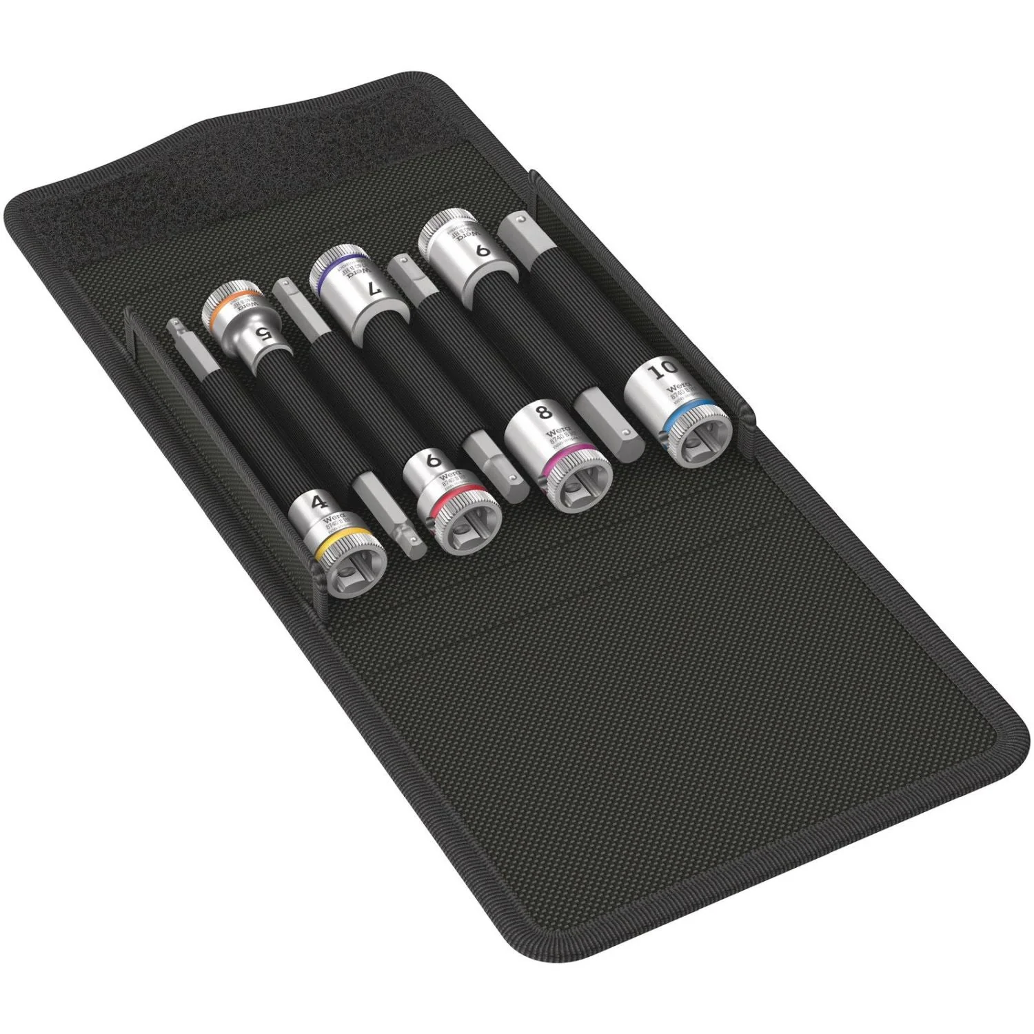 Wera 8740 B Hf 1 Zyklop Bit Socket Set With Holding Function, 3/8-in. Drive, 7-Pieces - Image 2