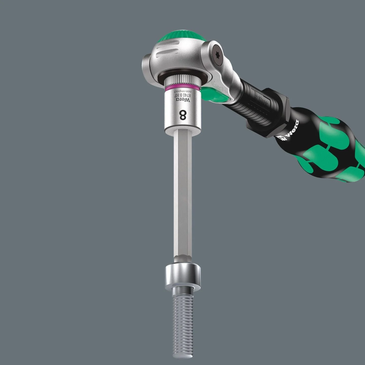 Wera 8740 B Hf Imperial 1 Zyklop Bit Socket Set With Holding Function, 3/8-in. Drive, 7-Pieces - Image 3