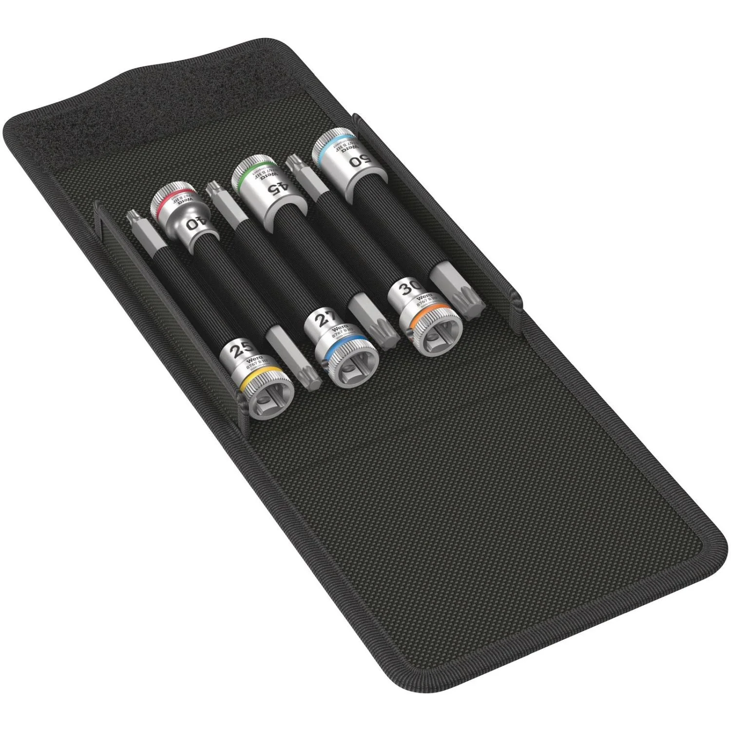 Wera 8767 B Torx Hf 1 Zyklop Bit Socket Set With Holding Function, 3/8-in. Drive, 6-Pieces - Image 1
