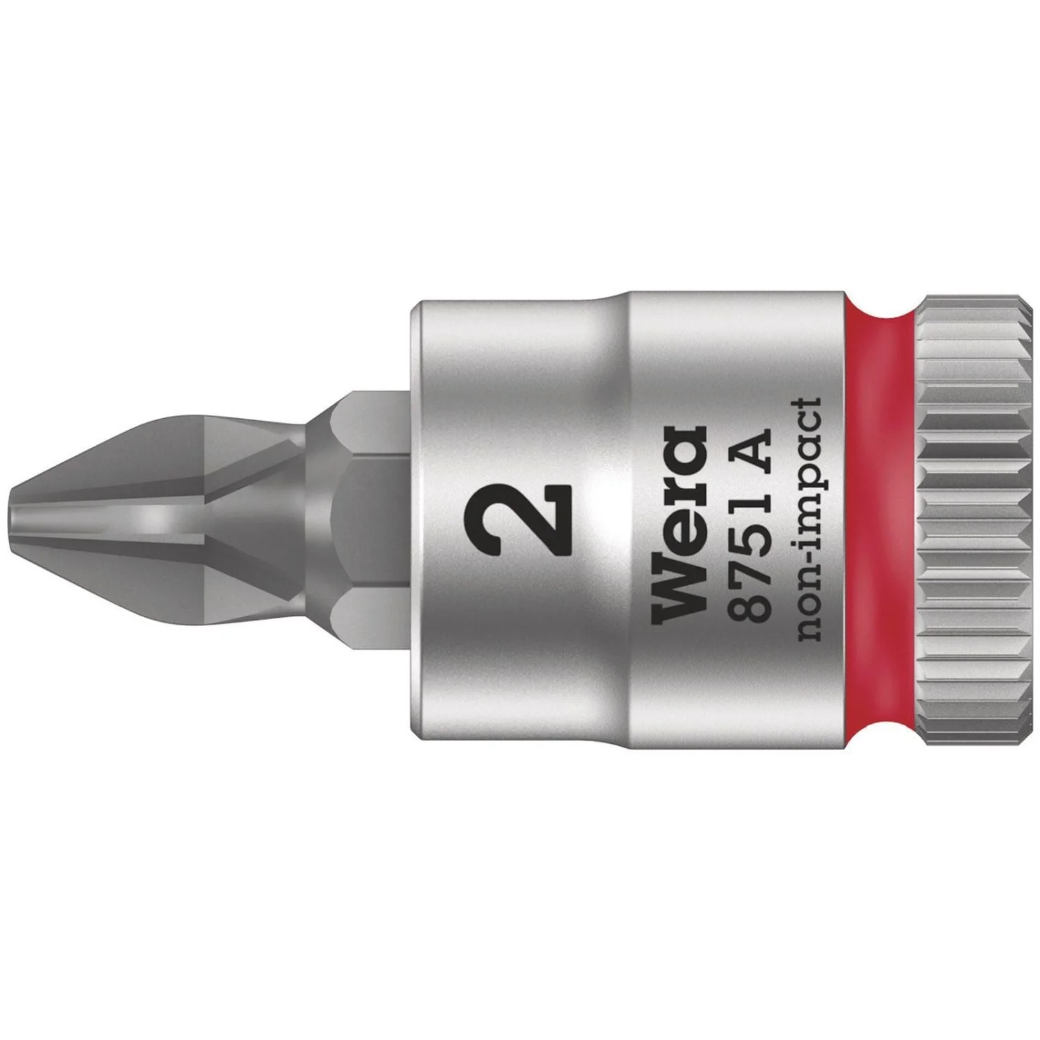 Wera 8751 A Phillips Zyklop Bit Socket, 1/4-in. Drive, Ph 3x28-mm. - Image 2