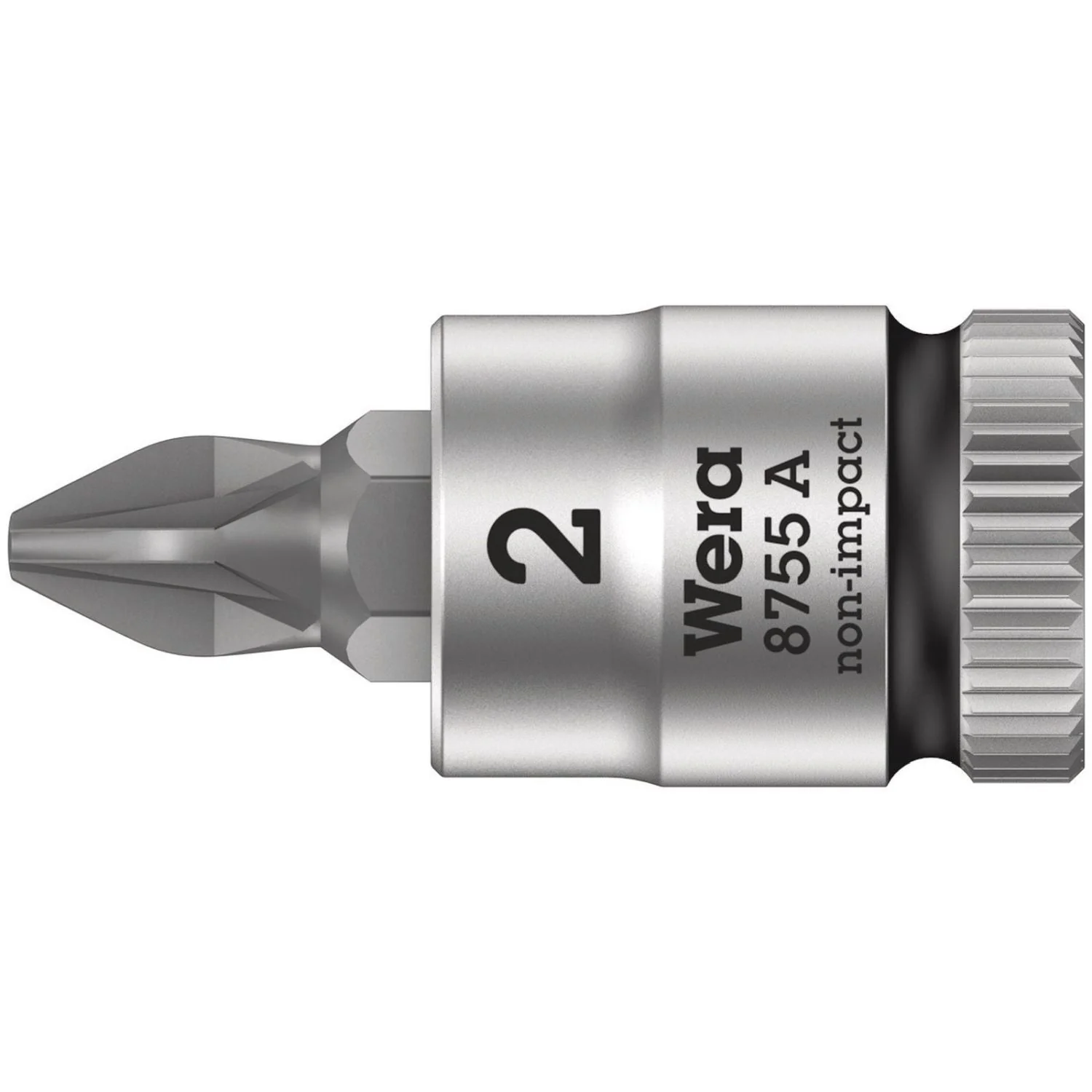 Wera 8755 A Pozidriv Zyklop Bit Socket, 1/4-in. Drive, Pz 1x28-mm. - Image 2