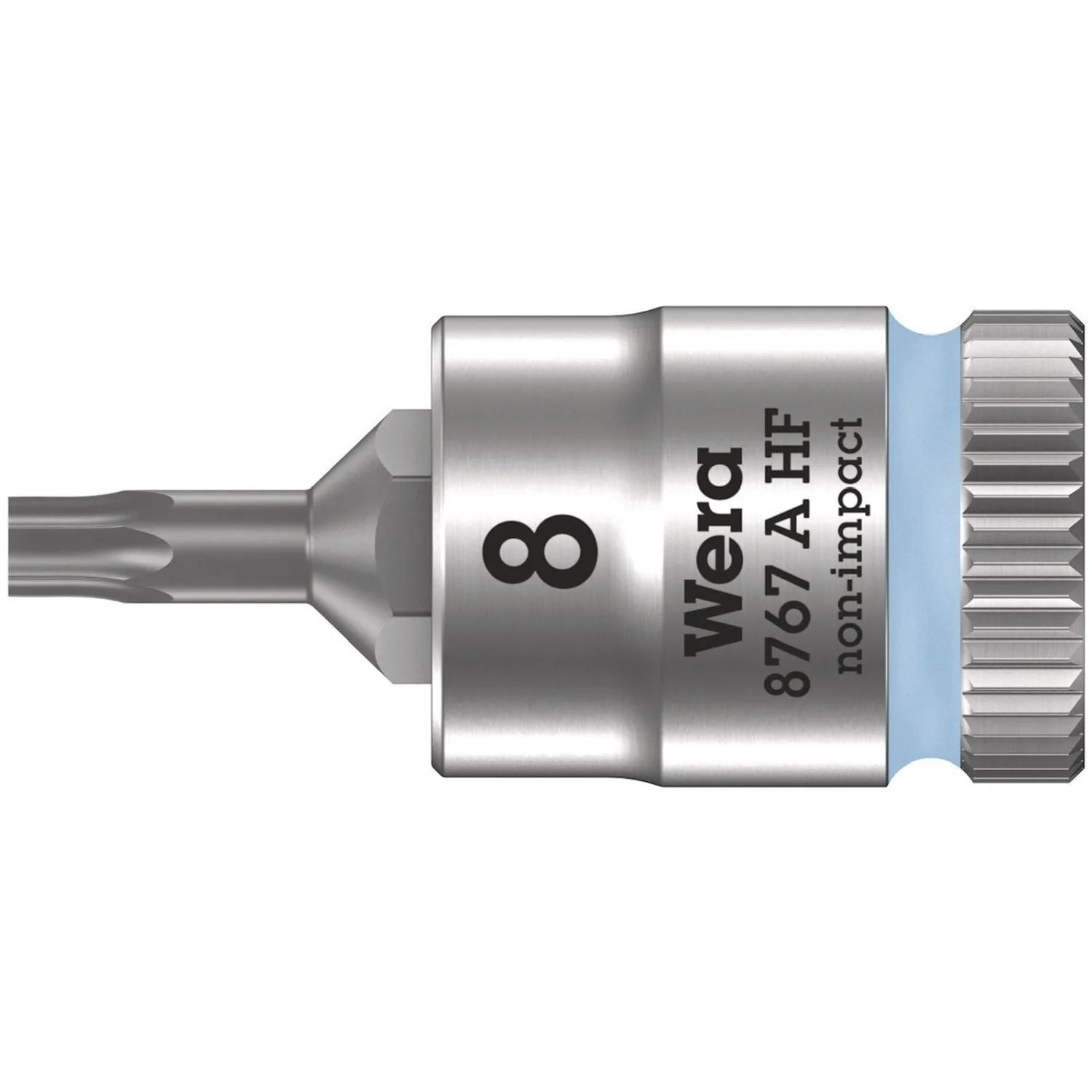 Wera 8767 A Hf Torx Zyklop Bit Socket With Holding Function, 1/4-in. Drive, Torx 8x28-mm. - Image 1
