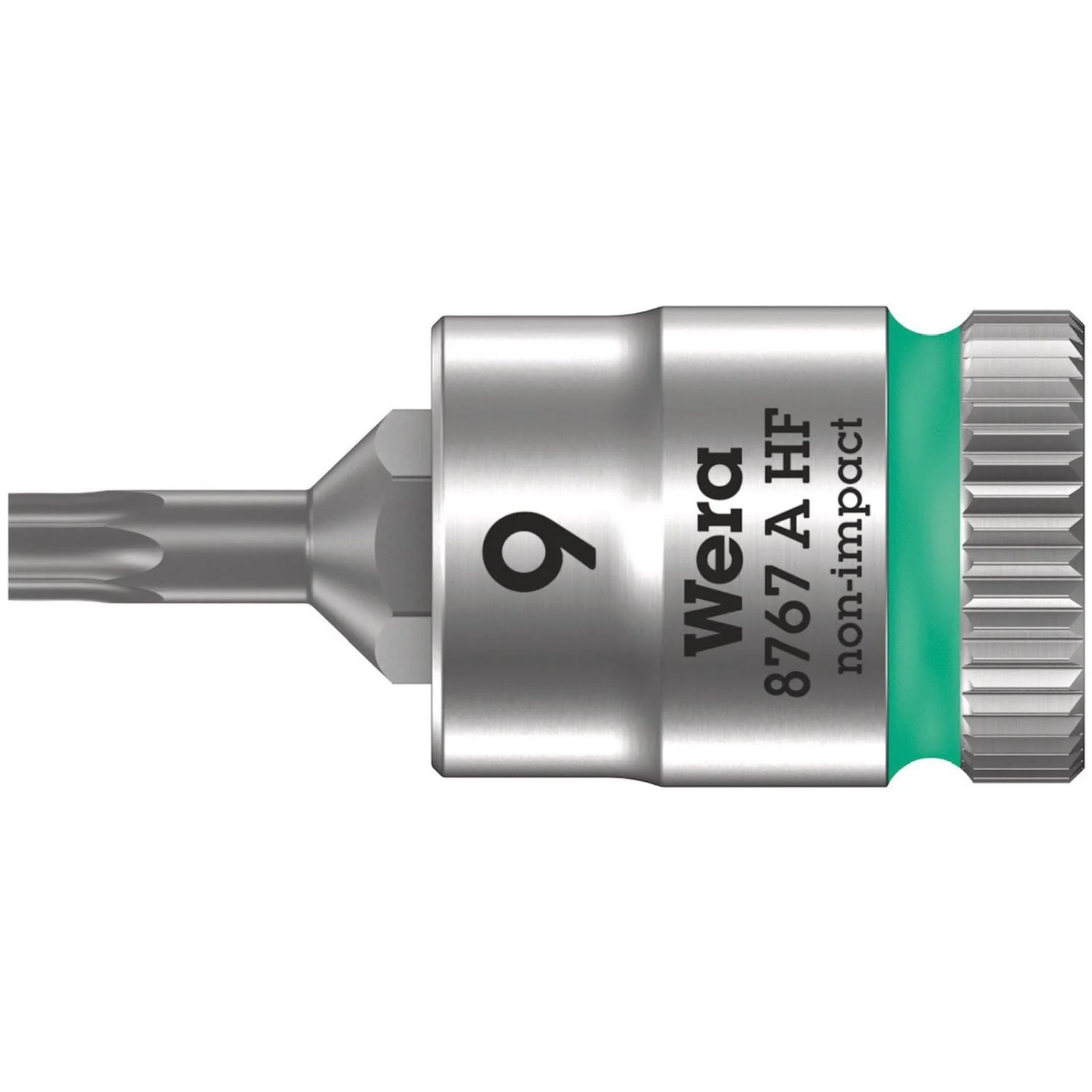 Wera 8767 A Hf Torx Zyklop Bit Socket With Holding Function, 1/4-in. Drive, Torx 9x28-mm. - Image 1