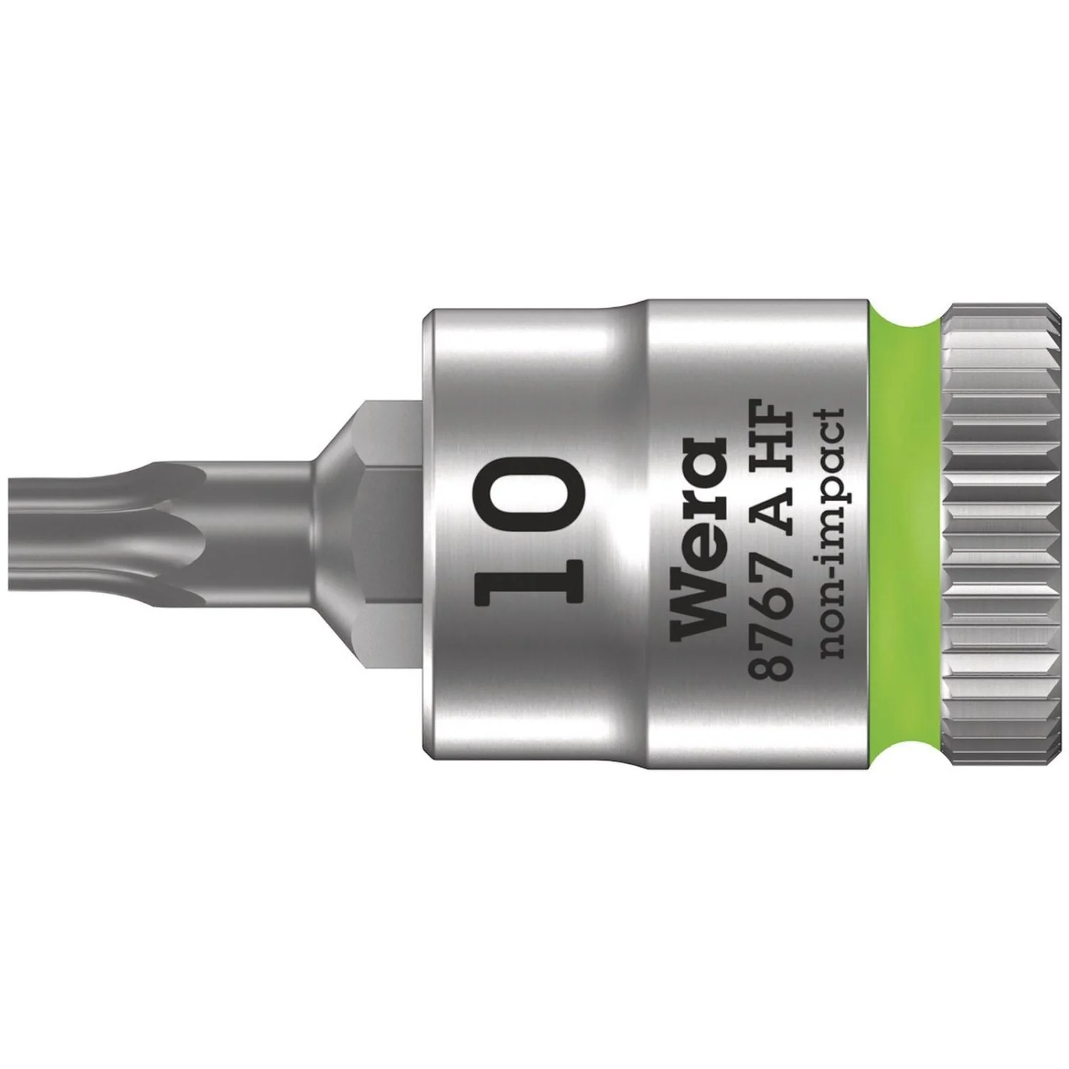 Wera 8767 A Hf Torx Zyklop Bit Socket With Holding Function, 1/4-in. Drive, Torx 10x28-mm. - Image 1