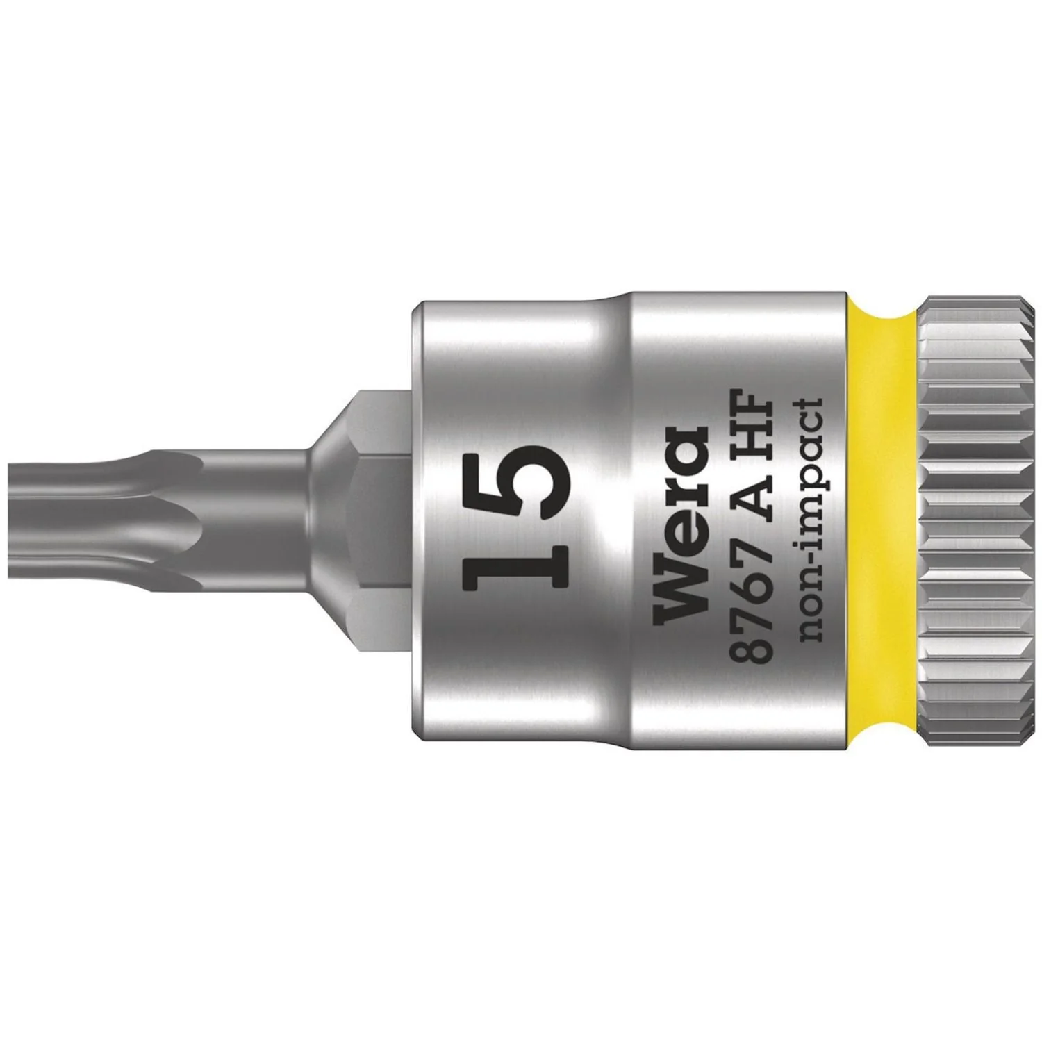 Wera 8767 A Hf Torx Zyklop Bit Socket With Holding Function, 1/4-in. Drive, Torx 15x28-mm. - Image 1